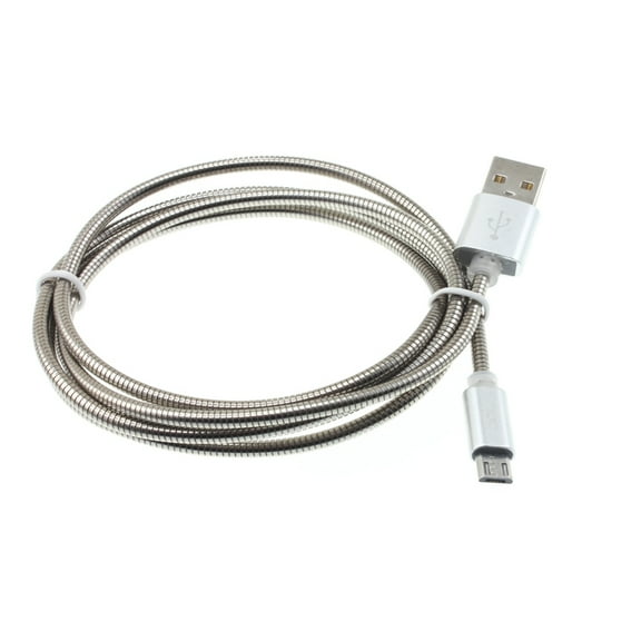 Metal USB Cable for Arlo Pro / Pro 2 Security Cameras - 3ft Charger Cord Power Wire MicroUSB Sync Fast Charge Data High Speed Compatible With Arlo Pro and Pro 2 Models