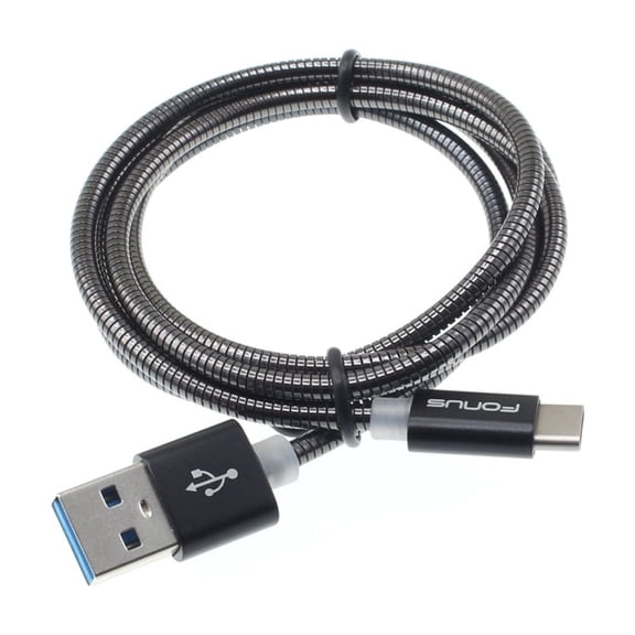 Metal USB Cable Compatible With iPad Pro 11"/13" (2024,2025) - 3ft Type-C Charger Cord Power Wire