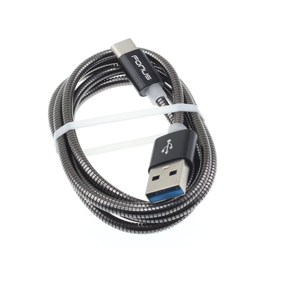 Metal USB Cable Compatible With iPhone 16e/17e - 3ft Type-C Charger Cord Power Wire