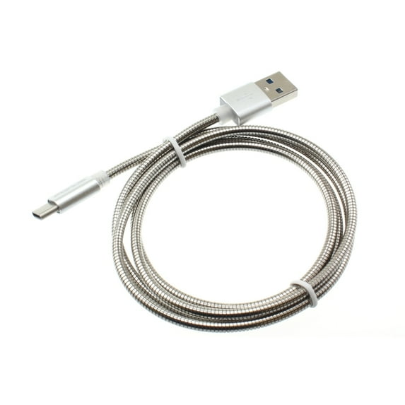 Metal USB Cable Type-C Sync Charger Power Wire Data Cord USB-C J9X for LG V20, G6, V30 V50 ThinQ 5G, V40 ThinQ, V35 ThinQ, Q7 Plus, Google Nexus 5X, G8 ThinQ, G7 ThinQ, G Pad X II 10.1