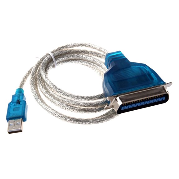 Metal USB to IEEE 1284 Parallel Port Converters Cable For Vintages Printers For New PC No Driver Required