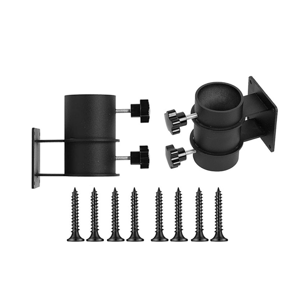 Metal Umbrella Stand Umbrella Deck Mount Fixed Patios Umbrella Holder for Corner Fences Courtyards Fit Diameter 2inch