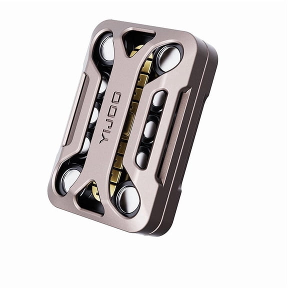 Metal Unbound Unlimited Push Slider, Tuning Fork Style Fidget Slider for Stress Relief & EDC Pocket Decor