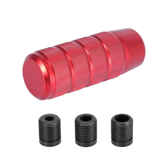 Metal Universal 9.5cm Shift Knob Gear Shift Manual Transmission Stick Shift Knob Set for Car Auto Red