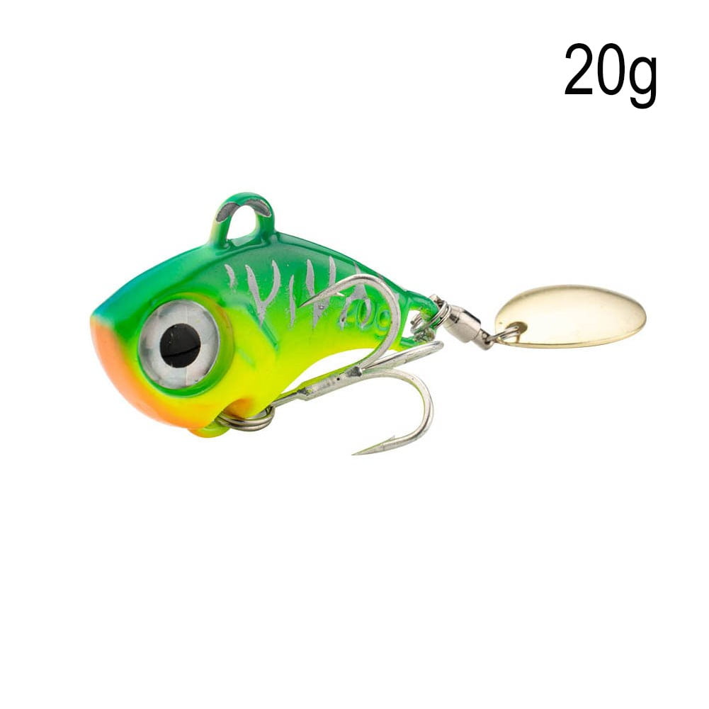 Achum Fishing Lures Spinners Metal VIB Lure with Blade Tail Long