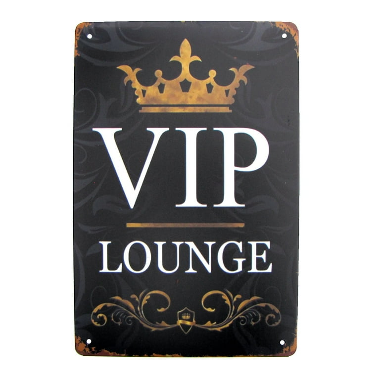 Metal VIP Lounge Retro Tin Wall Sign Vintage Man Cave Garage Bar Pub Door Decor Metal VIP Lounge Retro Tin Wall Sign Vintage Man Cave Garage Bar Pub Door Decor