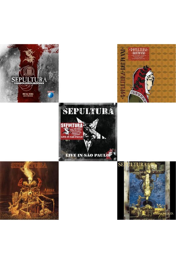 Metal Veins - Alive At Rock In Rio (Limited/2LP) & Arise (Expanded Edition) & Live In Sao Paulo (2LP) & Dante Xxi & Chaos A.D. (Expanded Edition/2LP)