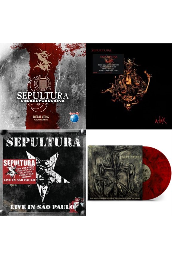 Metal Veins - Alive At Rock In Rio (Limited/2LP) & A-Lex (2LP) & Live In Sao Paulo (2LP) & Mediator Between Head & Hands Must Be The Heart (Color LP Vinyl)