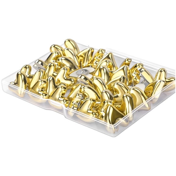 Metal Veneered Heart Push Screws for Home Deck Picture Display Simple Unequipped Required