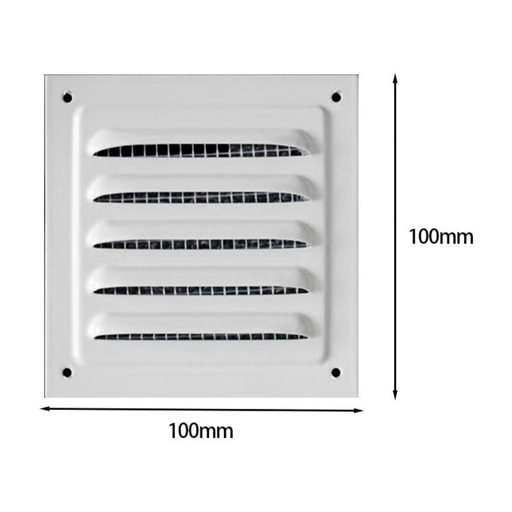 Metal Vent Cover Square Soffit Ventilation Louver Grille Cover with Mesh Vent Zeraneb