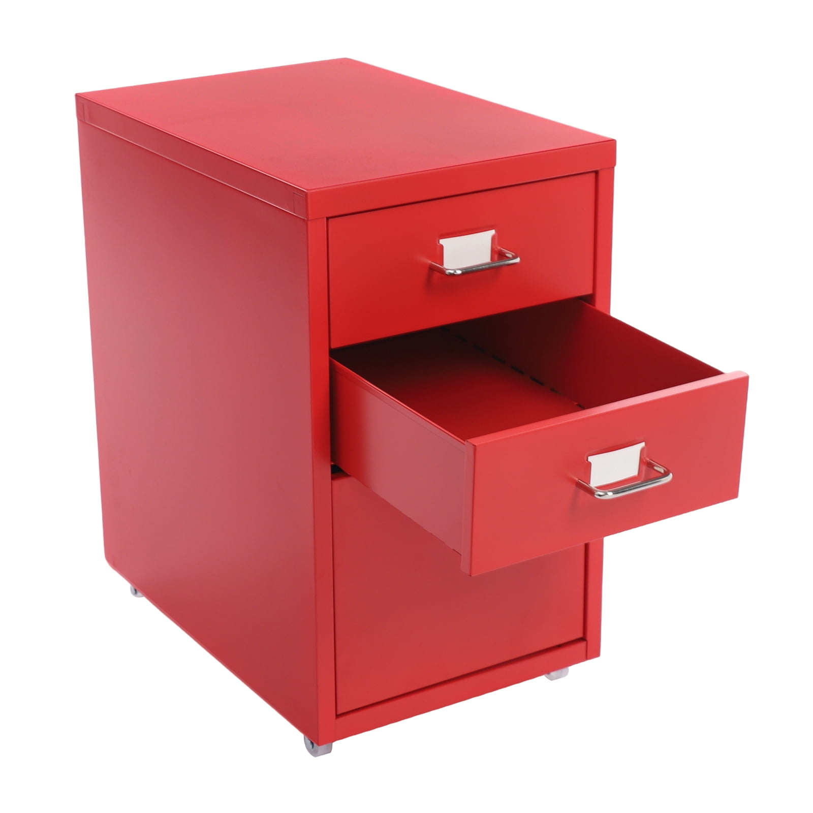 Under Table Metal Vertical File Cabinet, Mobile Filing Cabinet Under Desk - Walmart.com