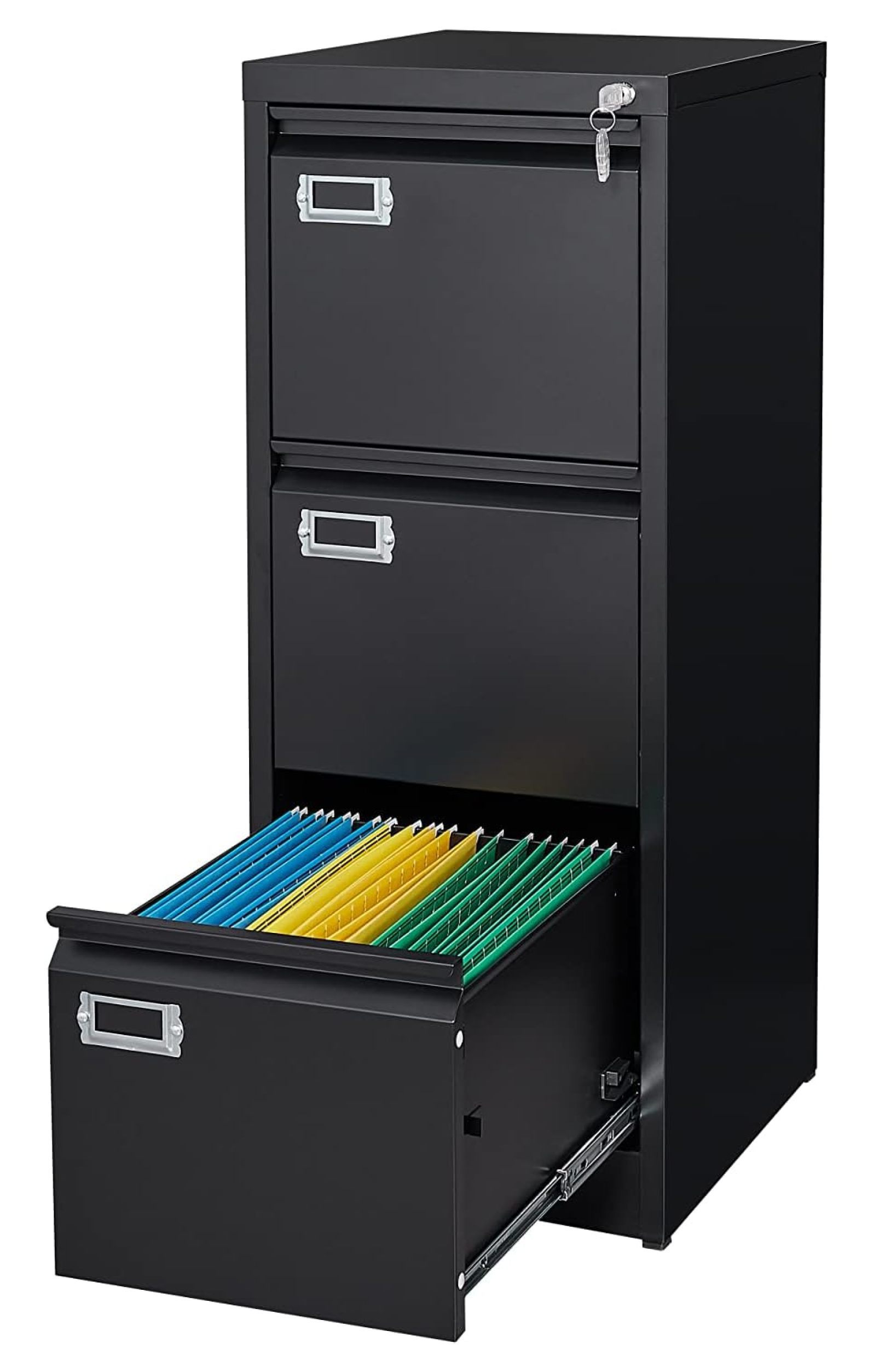 Metal Vertical File Storage 3 Drawer File with Lock