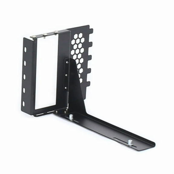Metal Vertical GPU Mount For Enhanced PC Airflow And Aesthetic Customization Supports Heavy Dual Slot Graphics Cards
