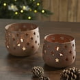 thumbnail image 1 of Votive Candle Holder Stars Rust Set of 2, 1 of 3