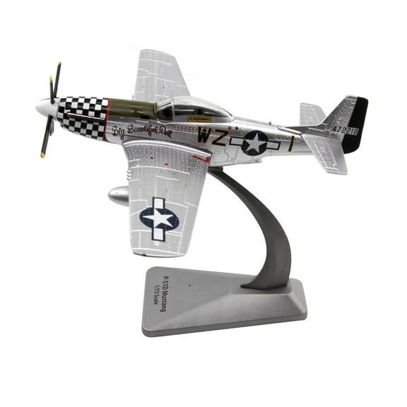 Metal WWII Allied US Army Air P-51 Mustang Fighter Attack Airplane Models 1:72 Diecast Military Plane Models