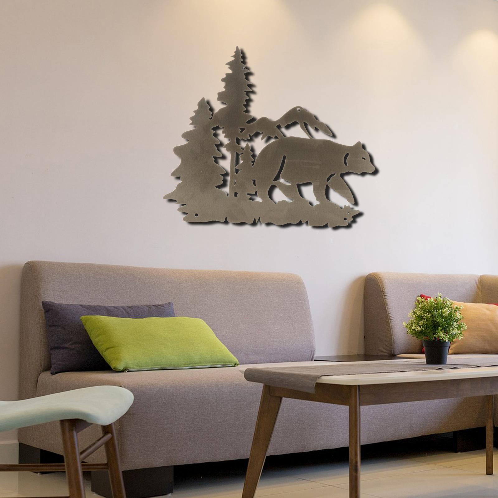 Metal Wall Animal Hanging Wall Decor Rustic Wall for Home Office Living