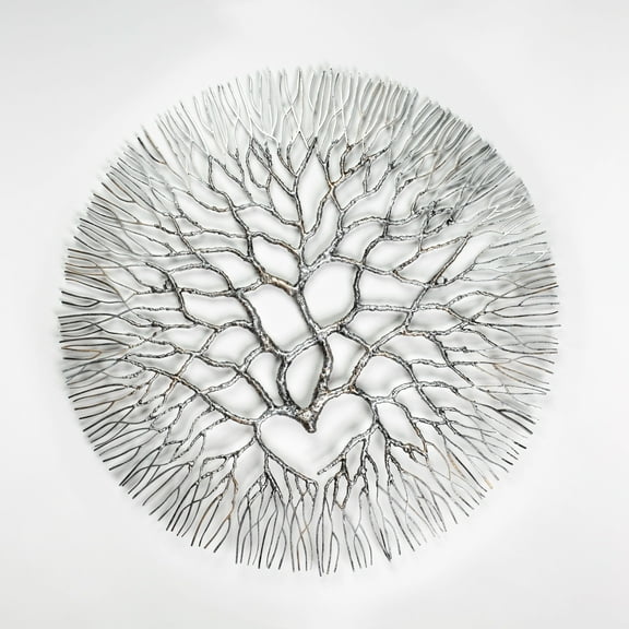 Metal Wall Art: Small Wrought Iron Coral 13.7 "