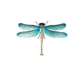 thumbnail image 1 of Metal Wall Art, Zzbeans Colorful Dragonfly Garden Decor, Iron Outdoor Hanging Sculpture for Patio Balcony Courtyard Decoration, Blue, 1 of 6