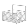 thumbnail image 1 of Metal Wall Basket Storage Organizer Iron 6x4x4 Inch Size Kitchen Bathroom Shelving Sundries Holder Spice Rack Toiletries Container, 1 of 6