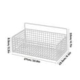 thumbnail image 1 of Metal Wall Basket for Kitchen and Bathroom Storage - Iron Mesh Organizer Rack for Toiletries Spices, 1 of 5