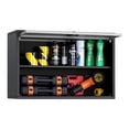 thumbnail image 1 of Metal Wall Cabinet - 27.56"W Garage Tool Cabinet - Floating Wall Mounted Storage with Up-Door & Shelf - 240 lbs Capacity, 1 of 9