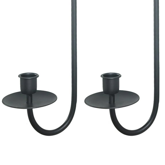 Metal Wall Candle Holder,Candle Sconces,Candle Wall Sconce,Modern Wall Candle Sconces Hanging For Living Room Farmhouse Fireplace Wedding,2 Pcs,Black,16.5 In,Xushi06