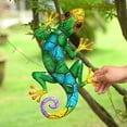 thumbnail image 1 of Metal Wall Decor, Large Geckos Lizard Wall Art, Outdoor Indoor Fence Decorations, Handcrafted with Hook Back, Easy to Hang, Weather-resistant, Set of 2, Ideal Gift for Garden Lovers, 1 of 4