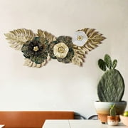 Metal Wall Decor Metal Wall Art Hanging Home Living Room Wall Metal Pendant Flower Home Wall Decoration, for Living Room Office Wall Decoration,C