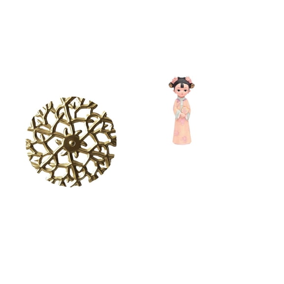 Metal Wall Decor Resin Doll Statue Hanging Sculpture Wall Art Wrought Iron Structure for Living Room Bedroom Farmhouse