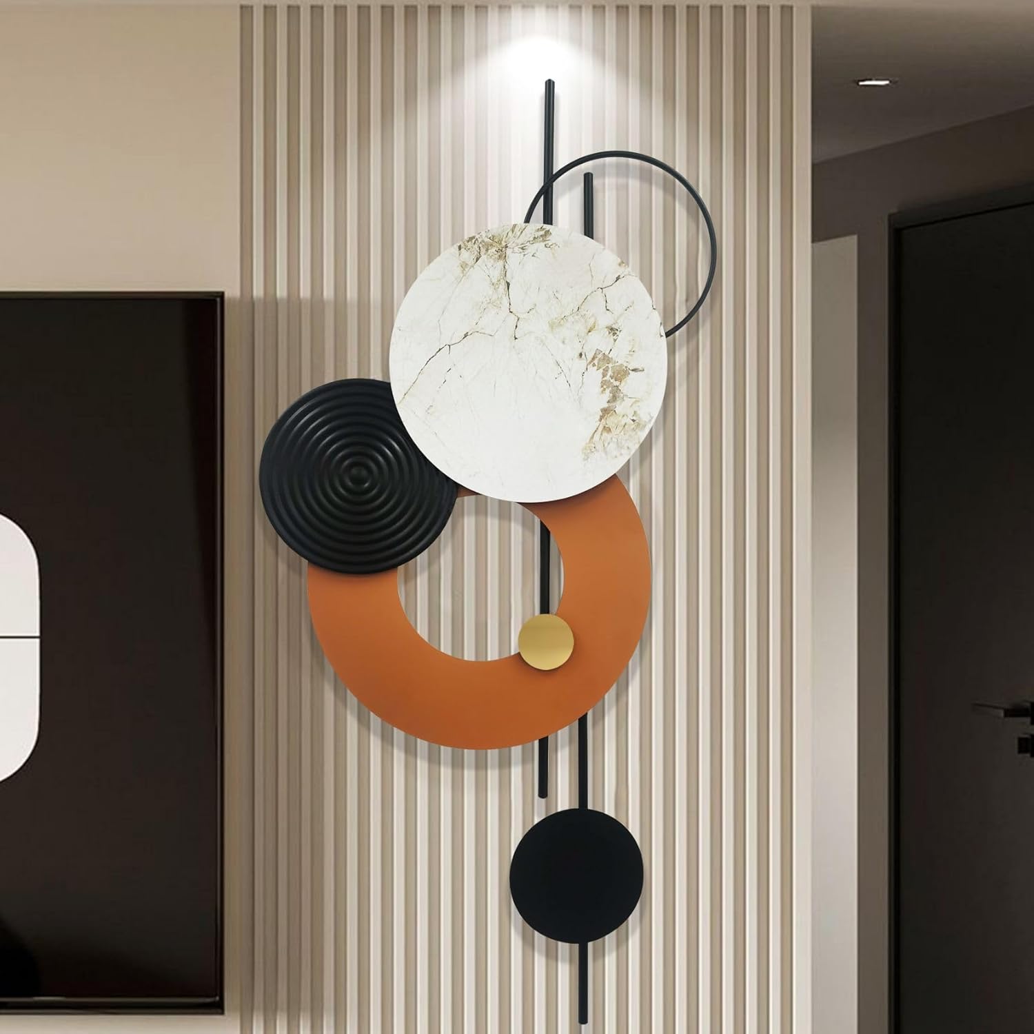 View of Metal Wall Decor for Living Room Metal Wall Art Decor 3D Metal Wall ...