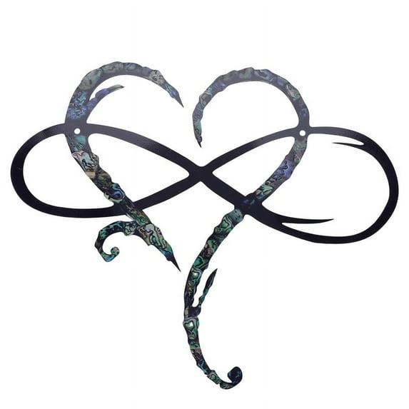 Metal -Eternal Love Heart Iron Art Decor-S