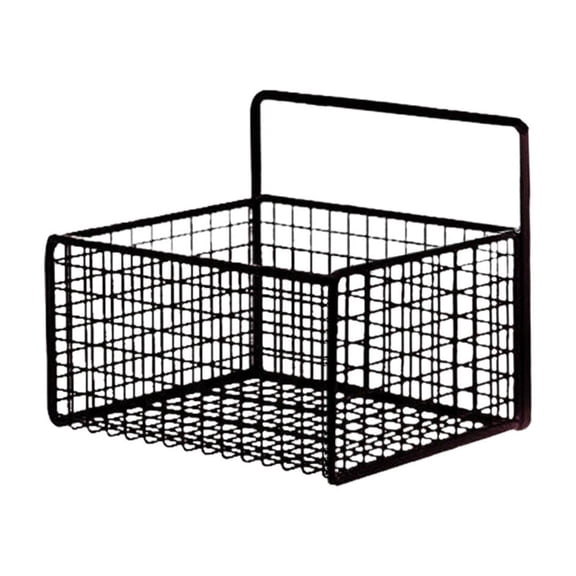 Metal Wall Hanging Storage Basket, Rustproof Metal Hollow Structure, Multi-Purpose Rack for Kitchen Seasoning, Bathroom Toiletries and Household Sundry Arrangement