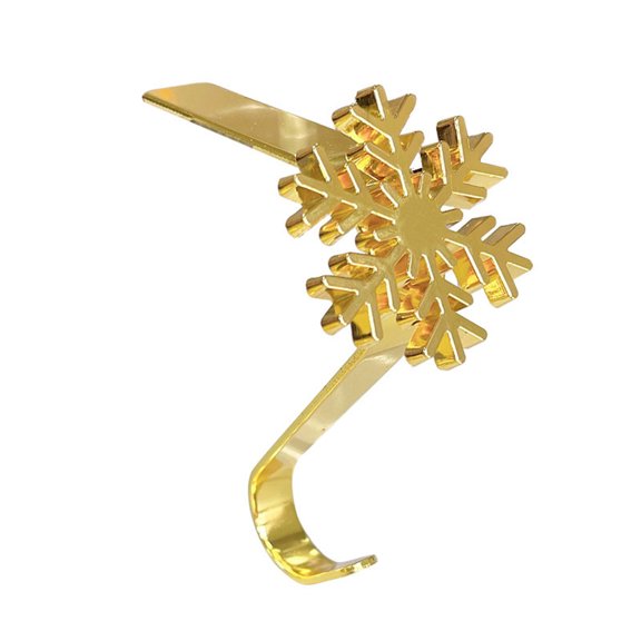 Metal Wall Hook Christmas Themed Snowflake Design Practical Decorative Hangers For Stockings Storage