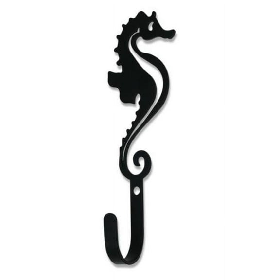 Village Wrought Iron WH-380-S Sea Horse Wall Hook - Small