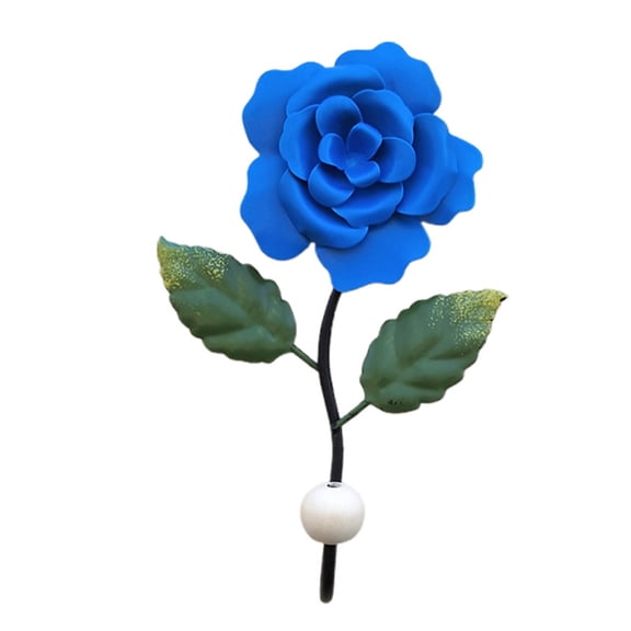 Metal Wall Hooks Rack Hanger, Flower Buds Shape Ornate Style, Decorative Wall Hook for Hanging Clothes, Coats, Towels, Keys, Hats, Entryway, Bathroom, Bedroom, Home Decor