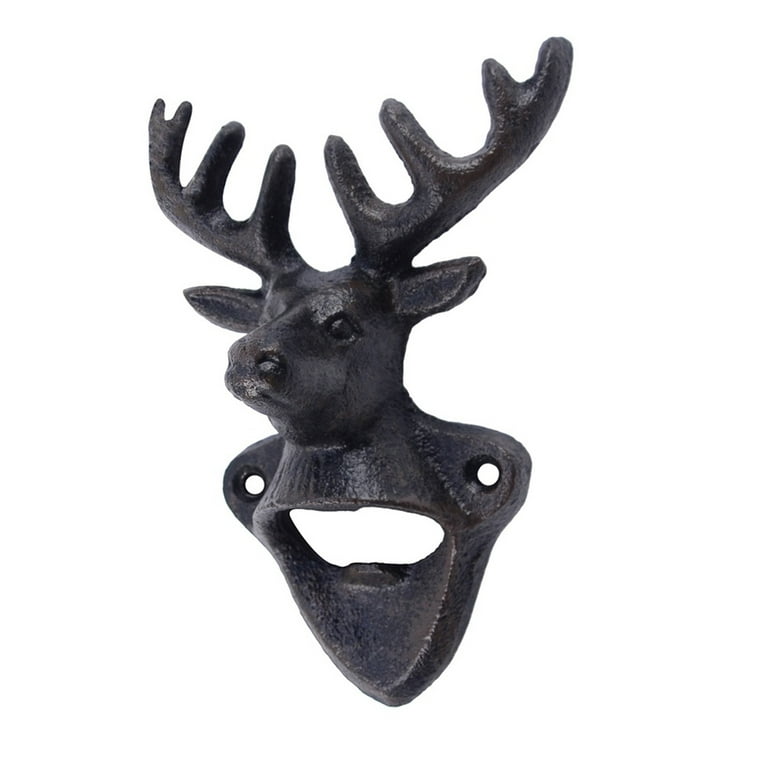 Metal Wall Mount Buck Deer Beer/Soda Bottle Opener Hunting Cabin Bar/Pub Decor Metal Wall Mount Buck Deer Beer/Soda Bottle Opener Hunting Cabin Bar/Pub Decor