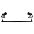 thumbnail image 1 of Metal Wall Mount Bull Moose Bath Towel Bar Rack Holder Hanger Rustic Cabin Decor, 1 of 3