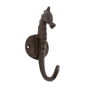 Metal Wall Mount Coastal Seahorse Hook Coat Hat Keyring Rack Kitchen Towel Holder Nautical Home Decor