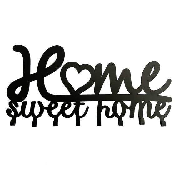 Metal Wall Mount Key Hook Home Sweet Home Wall Hanger Wall Hooks