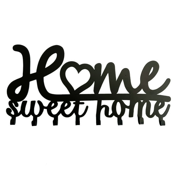 Metal Wall Mount Key Hook Home Sweet Home Wall Hanger Wall Hooks
