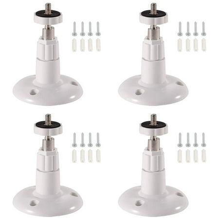 Metal Wall Mount, Security Wall Mount Compatible with Arlo/Arlo Pro/Pro 2/Arlo Ultra/Arlo Go Security Camera, Adjustable Ceiling Mount for Reolink RLC-410/Argus/Argus 2, 4 Pack