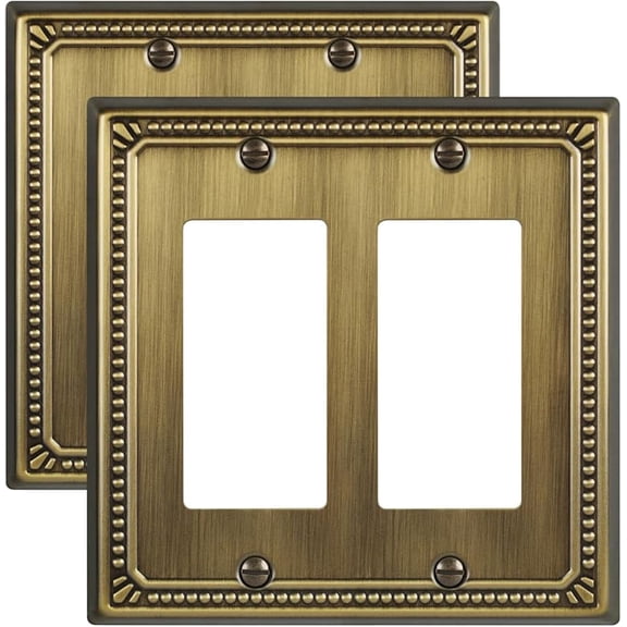 Metal Wall Plates, Switch Plates and Outlet Covers, Decorative Pearl Design