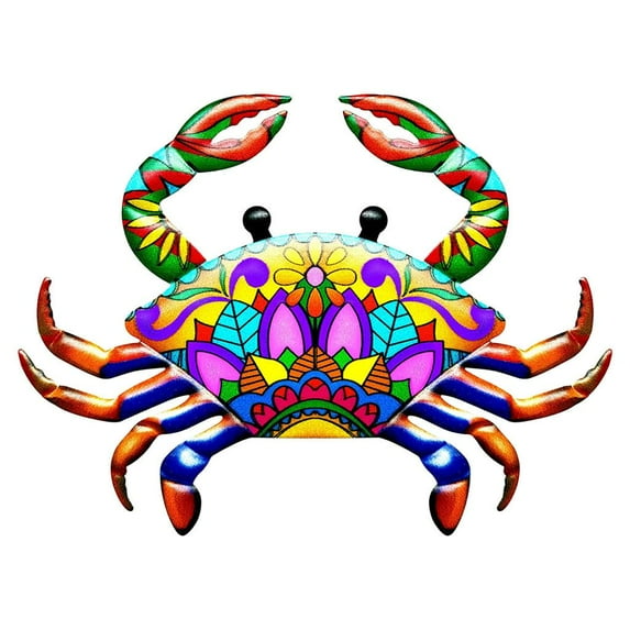 Metal Wall decor for art Outdoor Nautical Fence Sculpture for Patio Yellow