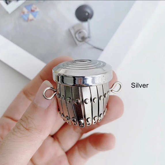 Metal Wallet Small Evening Bag Handle 10cm Opening Size Vintage Expandable Gate Wallet Frame (with Ring)