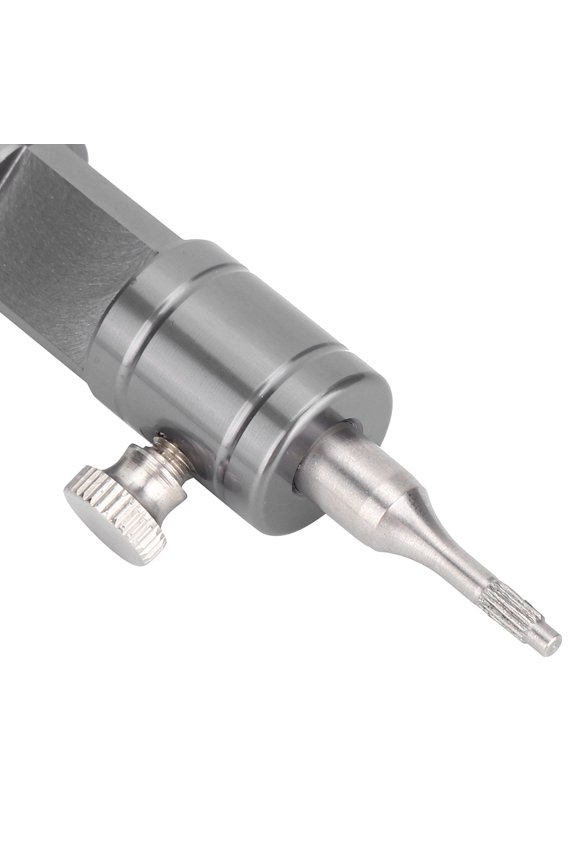 Metal Watch Crown Tube Remover Tool with 3 Replacement Heads, 4.8 Inch Gray Black Watch Repairing Instrument