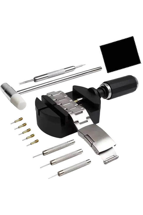 Metal Watch Link Adjust Slit Strap Chain With Replacement Pin Remover Adjuster Repair Tool Set For Repair