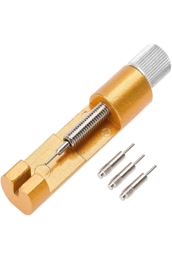 Metal Watch Link Remover Tool with Spare Pins – Adjustable Bracelet Strap Repair Kit for Watch Sizing & Adjustment, Home DIY Tool