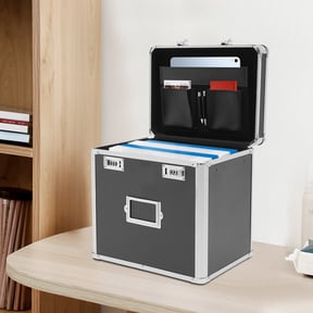 Metal Water Proof/fire File Document Safe Home Office Security Lock Box Portable