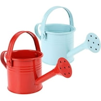Metal Watering Can, 2pcs/5pcs Simple Kids Watering Can, Children Garden Watering Bucket Iron Watering Tin Can Sprinkling Kettle for Garden Plants Flower 5.9x2.95x2.95 in (Mixed Color)