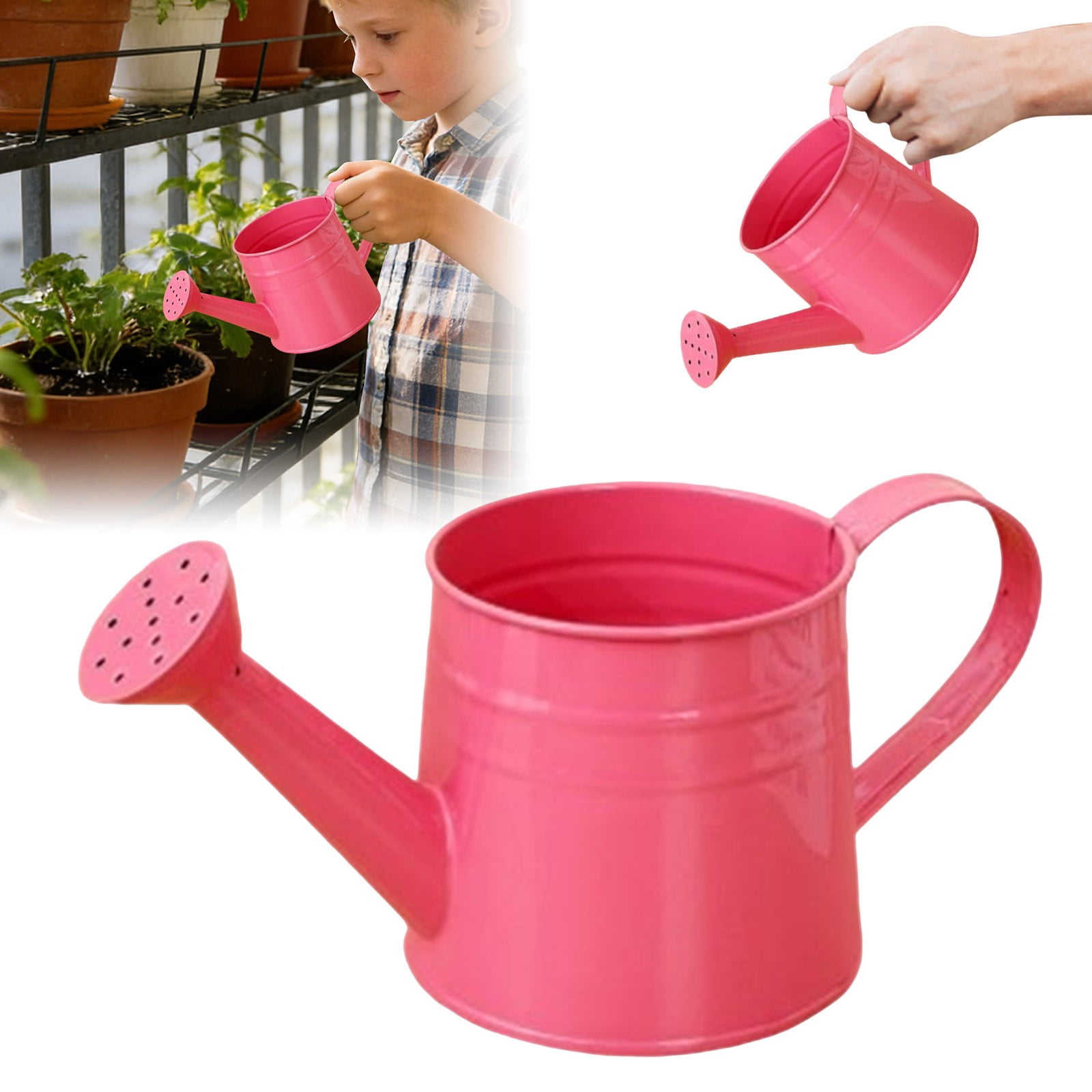 Metal Watering Can for Garden and Indoor Plants, Sprinkling Can for Outdoor Flowers Lawn, Gardening Tool Accessories for Watering, Rust Resistant